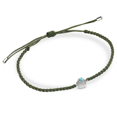 Zohreh V. Jewellery Women's Green / Blue / Silver Turquoise Shell Bracelet Sterling Silver
