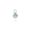 Zohreh V. Jewellery Women's Green / Blue / Silver Turquoise Shell Earring Charm Sterling Silver