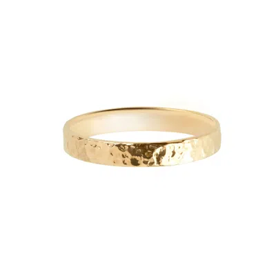 Zohreh V. Jewellery Women's Hammered Band Ring 9k Gold