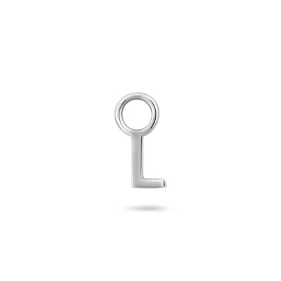 Zohreh V. Jewellery Women's Initial Earring Charm Sterling Silver