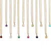 Zohreh V. Jewellery Women's Mini Birthstone Pendant 9k Gold