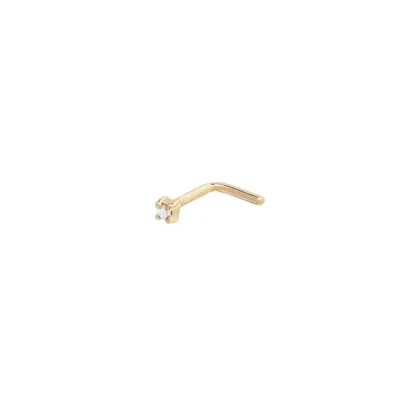 Zohreh V. Jewellery Women's Mini Diamond Nose Stud 9k Gold