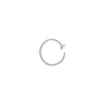 Zohreh V. Jewellery Women's Silver Mini Nose Ring 9k White Gold In Silver