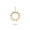 Zohreh V. Jewellery Women's Sunburst Silhouette Pendant 9k Gold