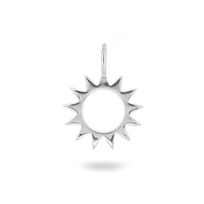 Zohreh V. Jewellery Women's Sunburst Silhouette Pendant Sterling Silver