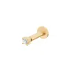 Zohreh V. Jewellery Women's Teeny Diamond Solitaire Flat Back 9k Gold