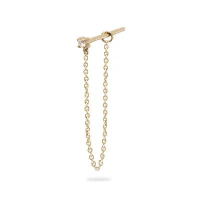 Zohreh Women's Diamond Chain Stud 9k Gold