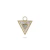 Zohreh Women's Gold / Blue Limited Edition Diamond & Labradorite Triangle Earring Charm 9k Gold In Multi