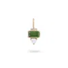 Zohreh Women's Gold / Green Green Tourmaline, Diamond & Moonstone Pendant 9k Gold In Multi