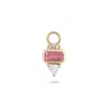 Zohreh Women's Gold / Pink Pink Tourmaline, Diamond & Moonstone Earring Charm 9k Gold In Multi