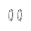 Zohreh Women's Hammered Huggie Hoop Earring Pair Sterling Silver In Silver