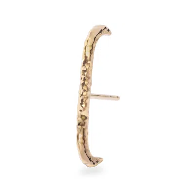 Zohreh Women's Hammered Suspender Earring 14k Gold Vermeil