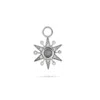 Zohreh Women's Silver Limited Edition Diamond & Labradorite Star Earring Charm 9k White Gold In Silver