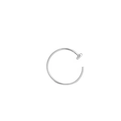 Zohreh Women's Silver Nose Ring 9k White Gold