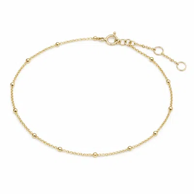 Zohreh Women's Station Bead Chain Bracelet 9k Gold
