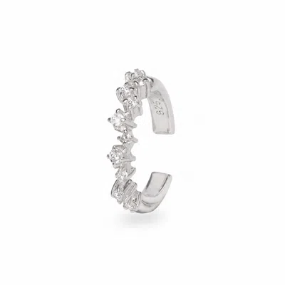 Zohreh Women's Topaz Scattered Ear Cuff Sterling Silver