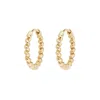 Zohreh Women's Twisted Huggie Hoop Earring Pair 9k Gold In Gold