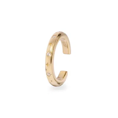Zohreh Women's White Sapphire Celestial Ear Cuff 14k Gold Vermeil