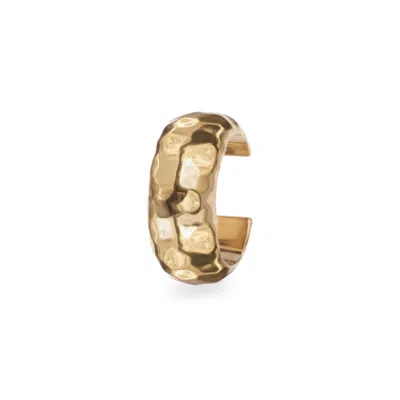 Zohreh Women's Wide Hammered Ear Cuff 14k Gold Vermeil