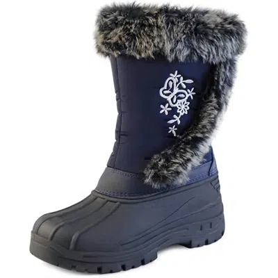 Zoizum Women's Faux Fur Snow Boots In Grey