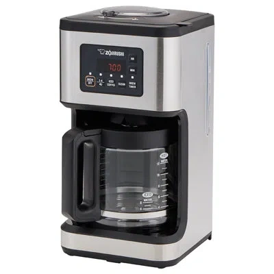 Zojirushi 12-cup Dome Brew Programmable Coffee Maker In Stainless Black