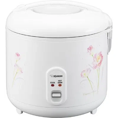 Zojirushi Automatic Rice Cooker & Warmer, Tulip In White
