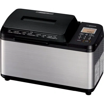 Zojirushi Bb-pdc20ba Home Bakery Virtuoso Plus 2lb Breadmaker, Black In Brushed Stainless Steel