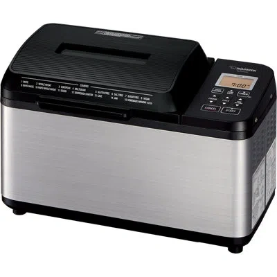 Zojirushi Home Bakery Virtuoso Plus Breadmaker, Pfas Free, Black, 2 Lb Loaf In Silver