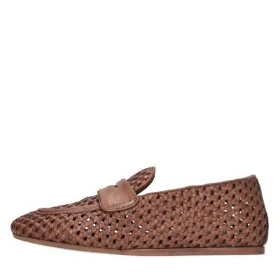 Zolfo Flat Shoes In Marrone Scuri