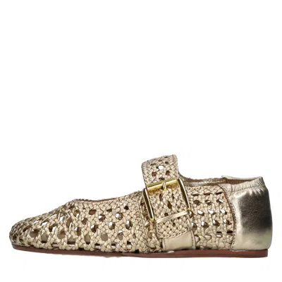 Zolfo Flat Shoes In Oro Marroni