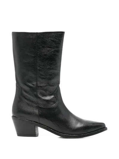 Zolfo Pointed-toe Leather Ankle Boots In Multi