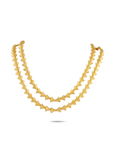Pre-owned Zolotas 18k Yellow Gold Link Necklace