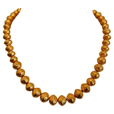 Pre-owned Zolotas 22 Karat Pure Yellow Gold Necklace Of The Brand