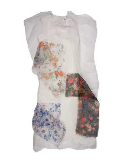 Pre-owned Zomer Floral Print Mini Dress In White