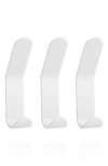 Zone Denmark A-collection Set Of 3 Double Wall Hooks In White