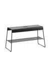Zone Denmark Bench With Shelf A-bench Outdoor In Black