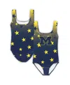 Zoozatz Big Boys And Girls Navy Michigan Wolverines Dance Leotard In Navy