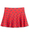 Zoozatz Big Girls Red Georgia Bulldogs All-over Print Tennis Skort In Red