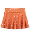 Zoozatz Big Girls Texas Orange Texas Longhorns All-over Print Tennis Skort In Orange