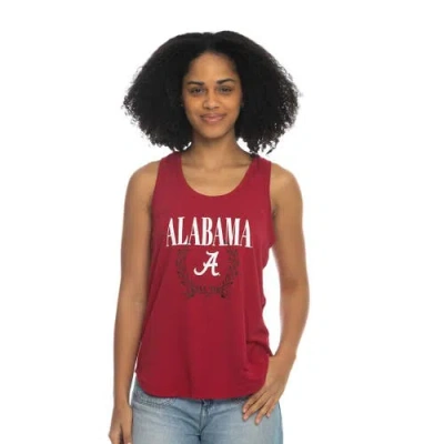 Zoozatz Crimson Alabama Crimson Tide Everyday Tri-blend Tank Top In Red