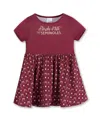 Zoozatz Girls Toddler Garnet Florida State Seminoles Short Sleeve Dress In Burgundy