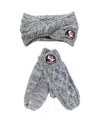 Zoozatz Men's And Women's  Gray Florida State Seminoles Headband And Mittens Set In Gray