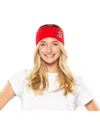 Zoozatz Scarlet Ohio State Buckeyes Fashion Knit Headband In Scarlet