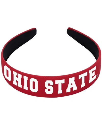 Zoozatz Scarlet Ohio State Buckeyes Hard Headband In Red