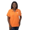 Zoozatz Tennessee Orange Tennessee Volunteers Tri-blend Quarter-zip Flowy Top In Orange