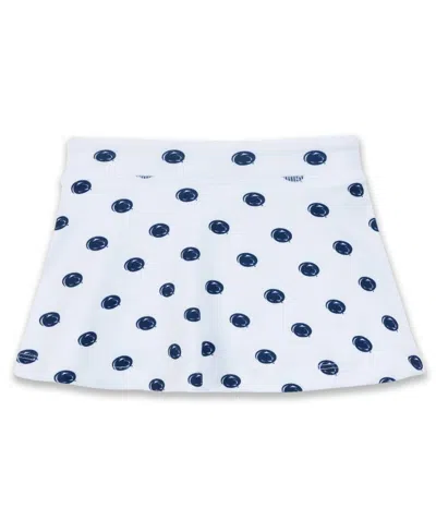 Zoozatz Babies' Toddler Girls' 2t-5t Penn State Nittany Lions All-over Print Tennis Skort In White