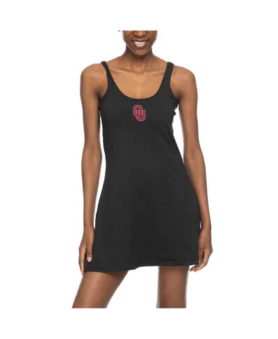 Zoozatz Women's Black Oklahoma Sooners Logo Scoop Neck Dress