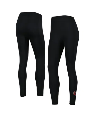 Zoozatz Women's Black Virginia Tech Hokies Fleece Leggings