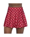 Zoozatz Women's Crimson Oklahoma Sooners All-over Print Flowy Skort In Crimson