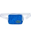 Zoozatz Women's Florida Gators Swirly Belt Adjustable Fanny Pack Bag In Blue